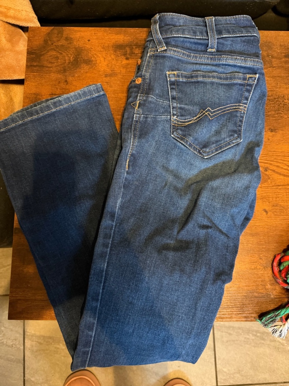 Ariat Women's High-Rise Dark Blue Denim Jeans